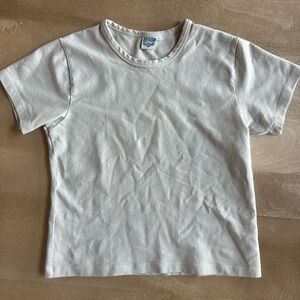 NWOT Jungmaven Tiny Tee T-Shirt in Beige/Off-White